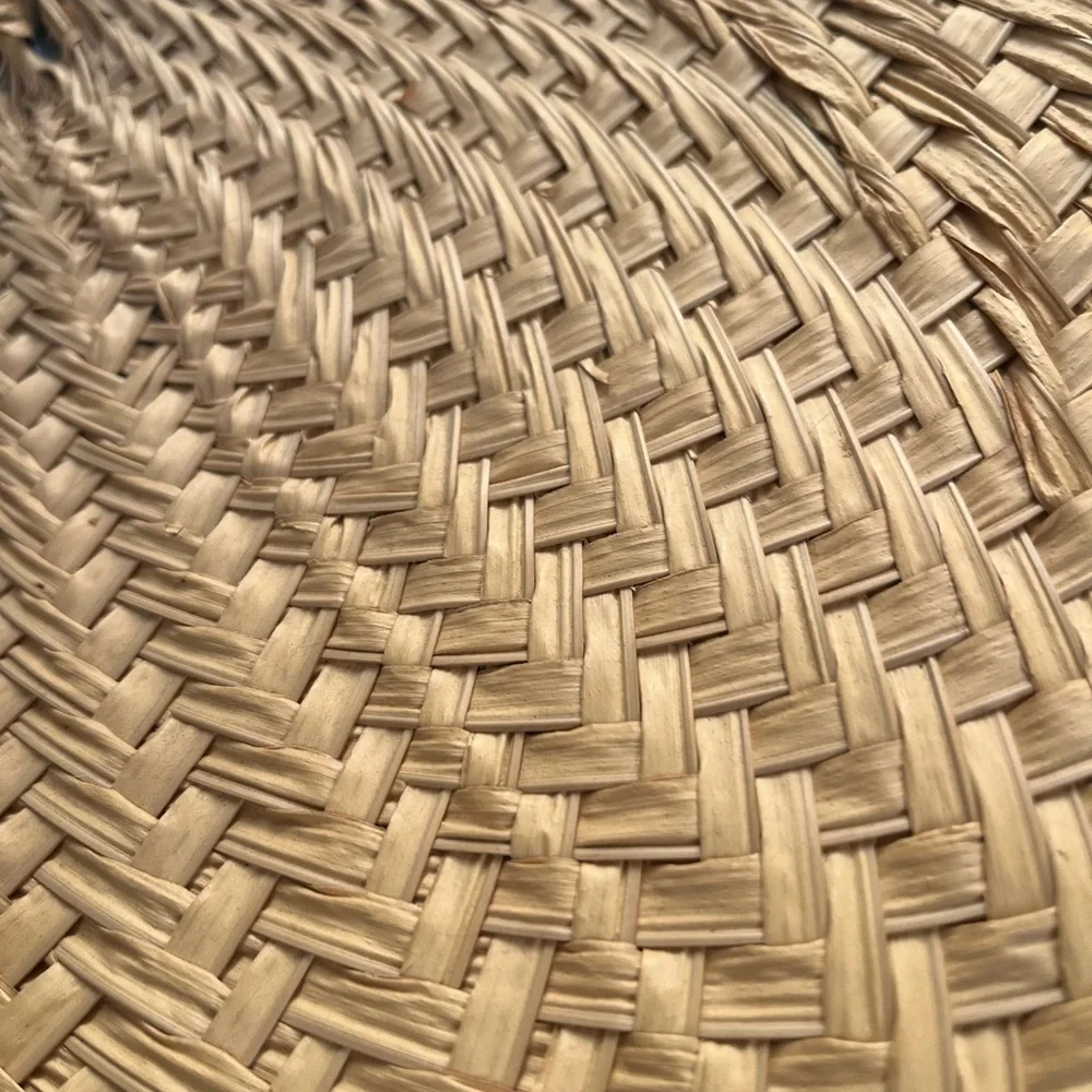 Natural Raffia Hand Fans - Picture 4 of 6